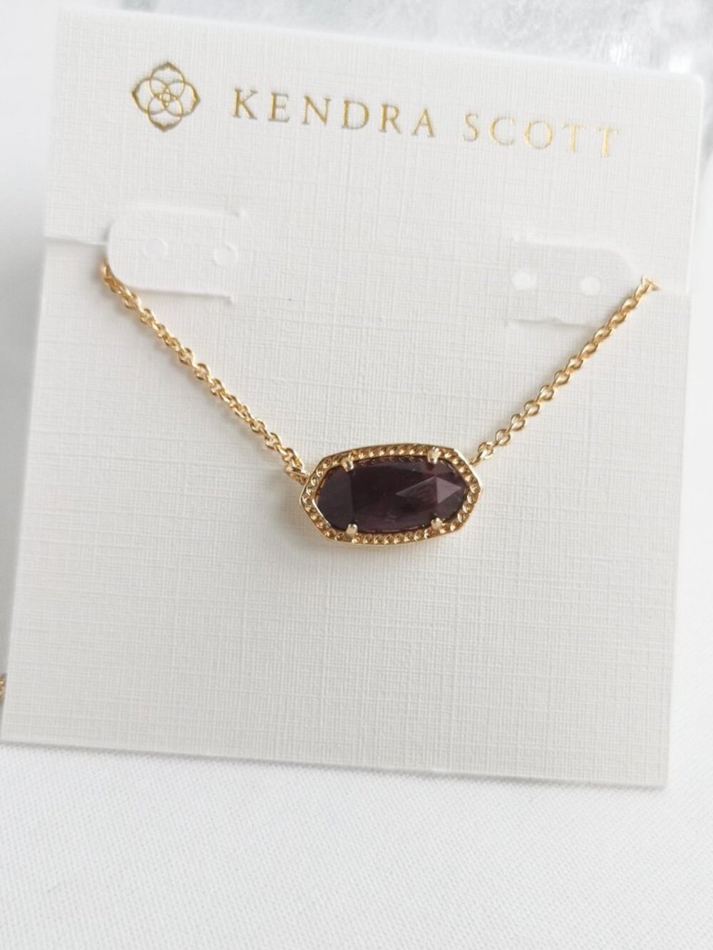 Kendra Scott Elisa Gold Amethyst Pendant Necklace